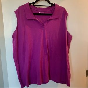 Womens Plus Size North Crest Purple Tank Top 3x